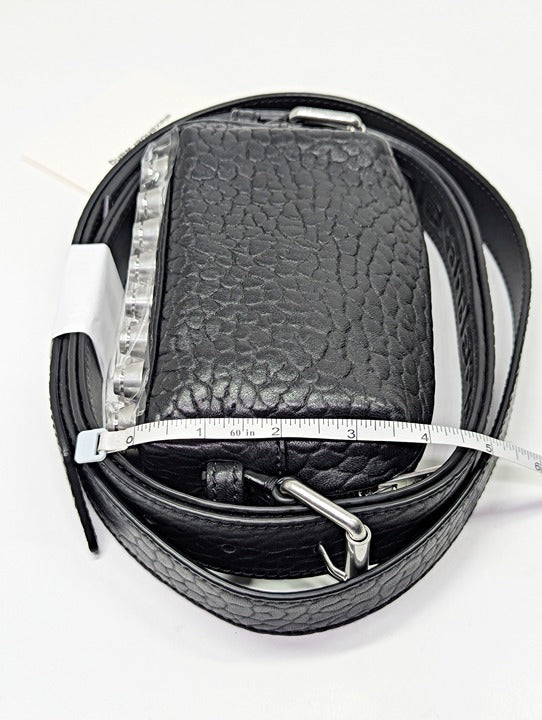 Alexander Wang Ricco Mini Black Leather Convertible Crossbody Bag