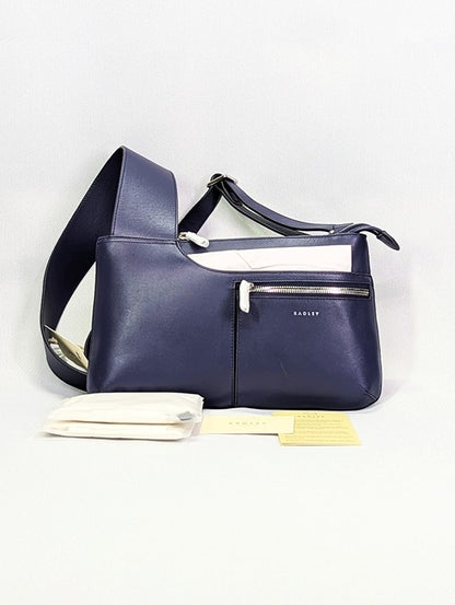 Radley London Pockets Icon Small Leather Crossbody in Evenfall (MSRP $198)