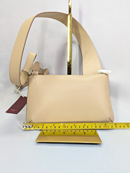 Radley London Pockets Small Leather Crossbody in Light Beige (MSRP $188)