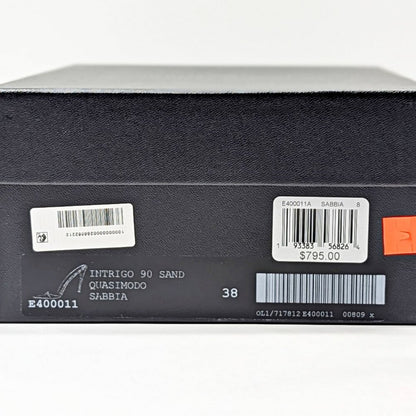 Giuseppe Zanotti Intrigo 90mm Crocodile Beige Mule Sandals Size 38 (MSRP $795)