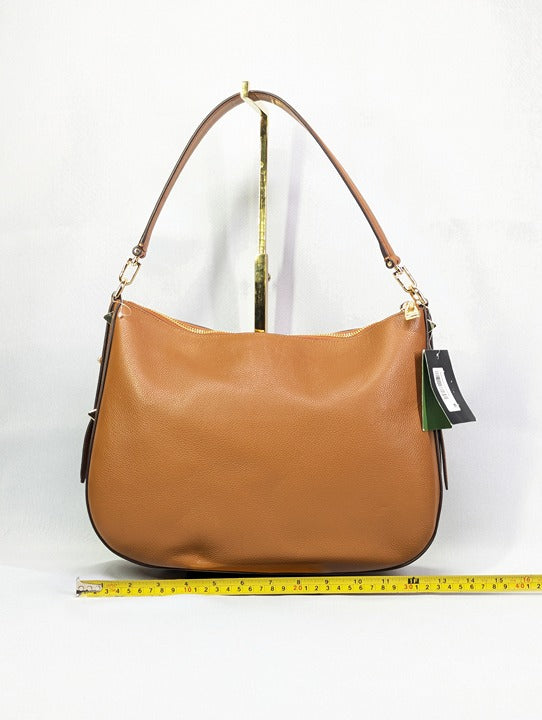 Kate Spade New York Liv Pebbled Leather Shoulder Bag Cavern Clay (MSRP $358)