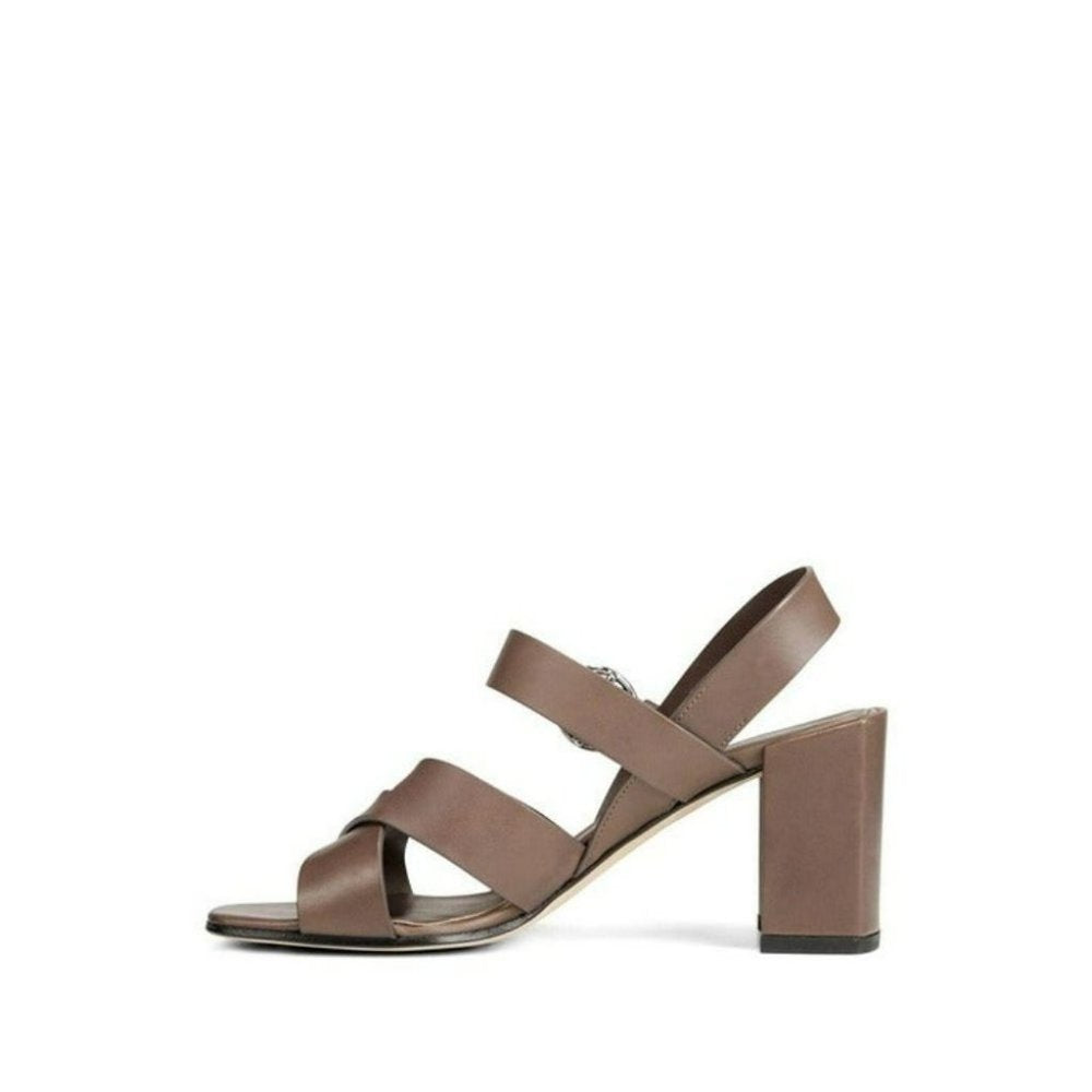 Via Spiga Opal Women's Block Heel Sandals Taupe Color Size 6.5 (MSRP $275)