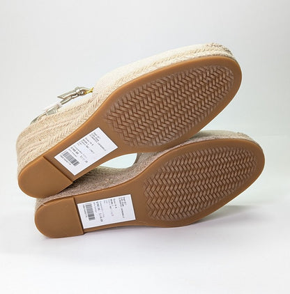 Cole Haan Cloudfeel Women's Espadrille Wedge Heels Linen Size 10 MSRP $160