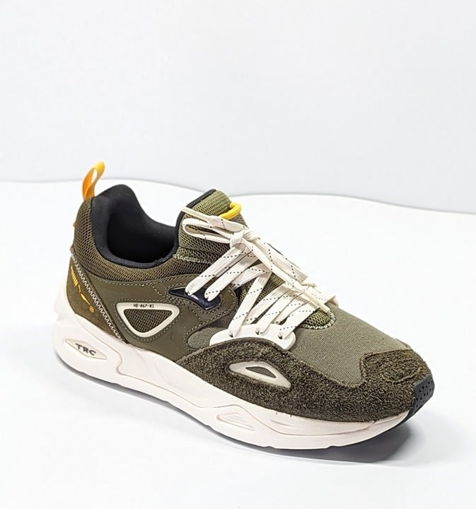 Puma Men's TRC Blaze Safari Low Top Sneakers Olive Suede Size 9.5 US (MSRP $160)