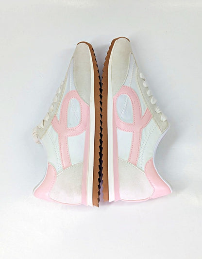 On 34th Women's Madisonn Colorblock Sneakers Tan/Pink/Bone Size 5 (MSRP $80)