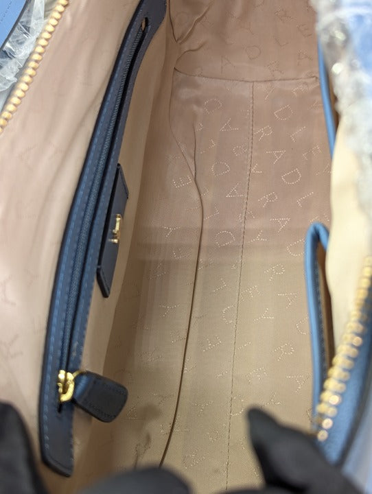 Radley London Dukes Place Open Blue Medium Zip Top Shoulder (MSRP $258)