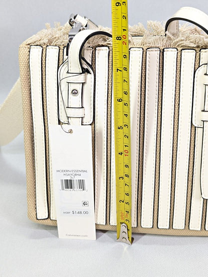 Calvin Klein Modern Essentials Pieced Canvas Mini Tote (MSRP $148)