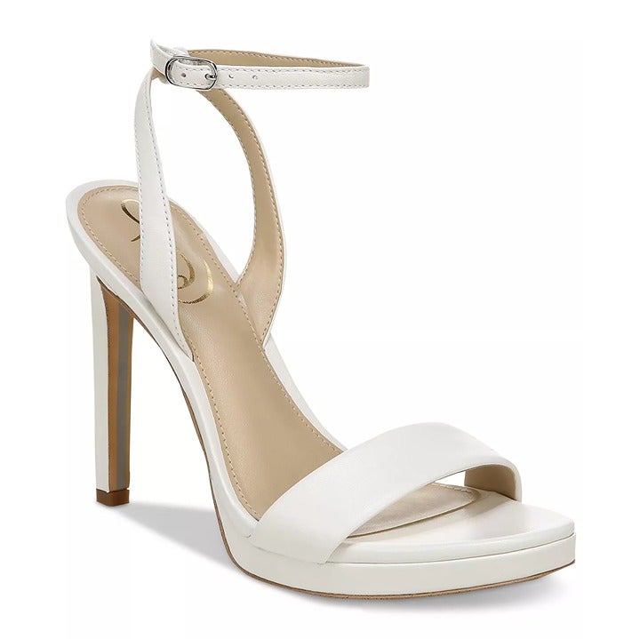 Sam Edelman Women's Jade Two-Piece Platform Sandals White Size 9 (MSRP $140)