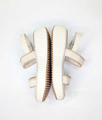 Dolce Vita Daiya Women's Ivory Platform Sandals Size 9.5 (MSRP $130)