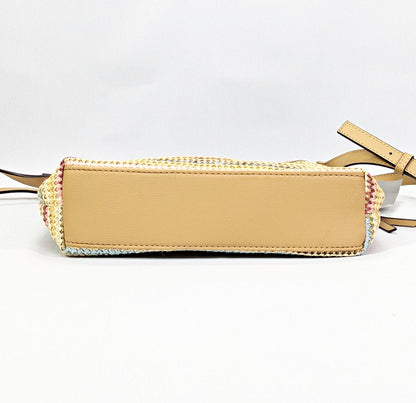 Style & Co Straw North South Crossbody Bag Multi Stripe (MSRP $80)
