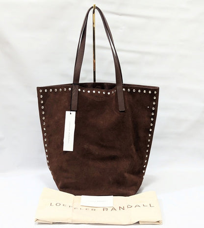 Loeffler Randall Walker Women's Espresso/Silver Suede Tote (MSRP $425)