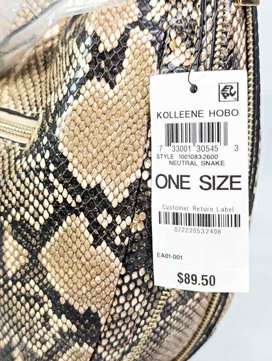 I.N.C. International Concepts Kolleene Hobo Neutral Snake (MSRP $90)
