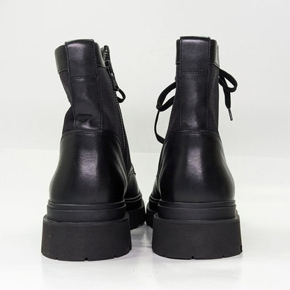 Vince Men's Raider Lace Up Boots in Black Leather Size 11.5 (MSRP $395)