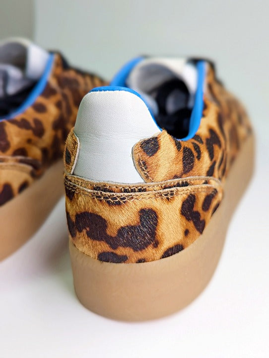 Steve Madden Tux Women's Leopard Calf Hair Sneaker Size 8.5 (MSRP $109)