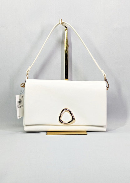 I.N.C. International Concepts Ninah Sculpted Crossbody Vanilla (MSRP $100)