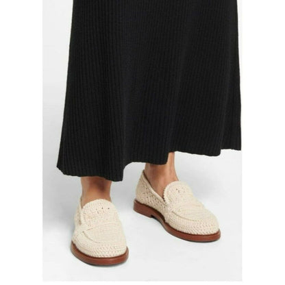 Cholé Women's Kayla Driver Loafers Eggshell Size 6.5 (MSRP $950)