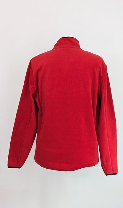 Never Lose HEDGE Men's Zipper Front Fleece Jacket Red Size S (MSRP $79)