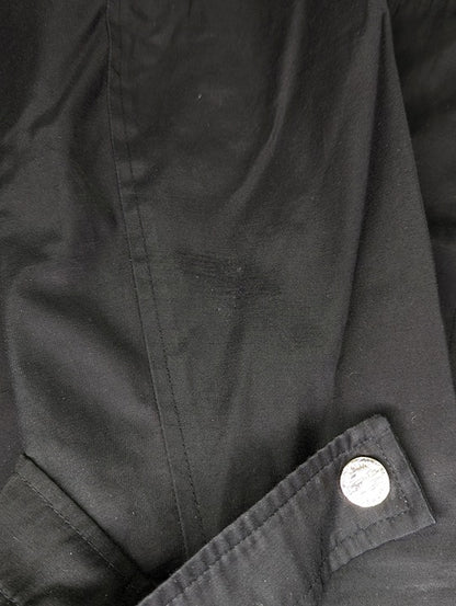 Michael Kors Black Hooded Water-Resistant Raincoat Size Petite-XL (MSRP $320)