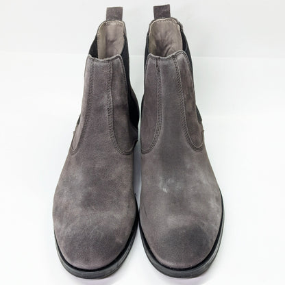 Allsaints Men's Gus Pull On Chelsea Boots Grey Suede Size 13 (MSRP $349)