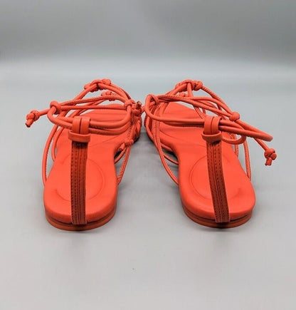 Vince Kenna Women's Knotted Leather Gladiator Sandal Size 9.5 M (MSRP $280)