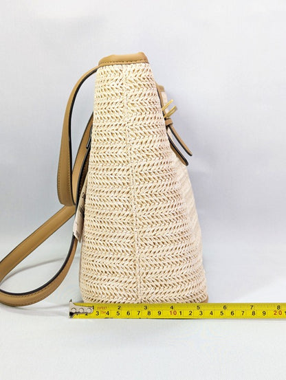 Style & Co Women's Classic Straw Tote in Natural (MSRP $100)
