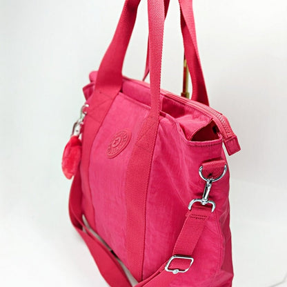 Kipling Minta Large Tote Removable Shoulder Strap Confetti Pink (MSRP $119)