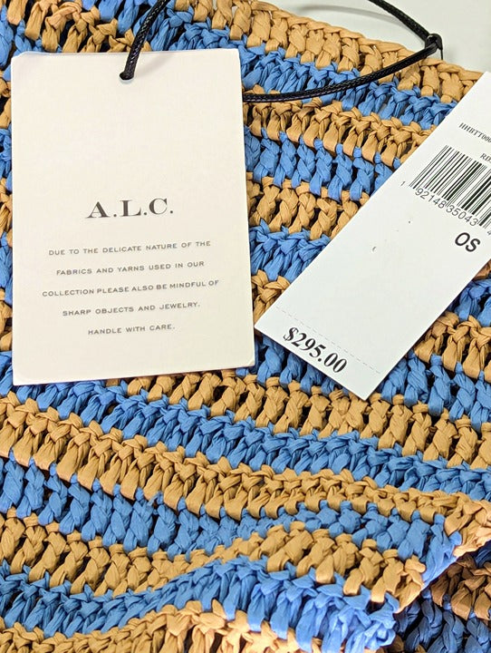 A.L.C. Parker Women's Striped Raffia Bag O/S (MSRP $295)