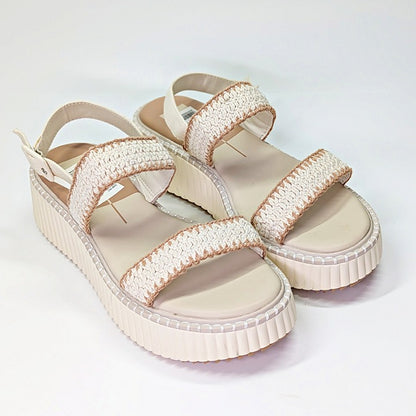 Dolce Vita Daiya Women's Ivory Platform Sandals Size 9.5 (MSRP $130)
