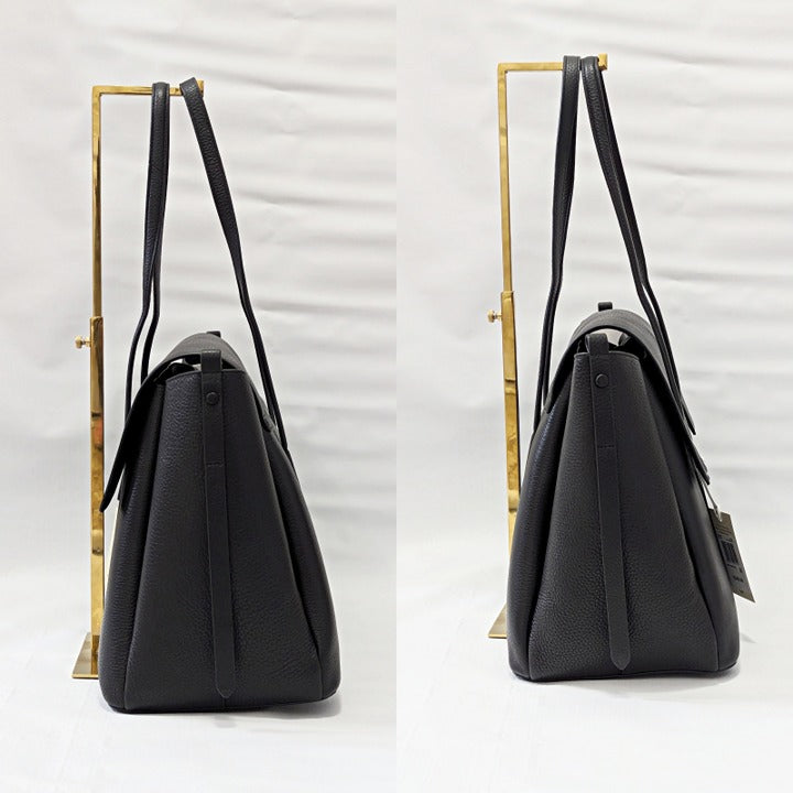 Radley London Chancery Large Black Leather Flapover Shoulder Bag (MSRP $348)