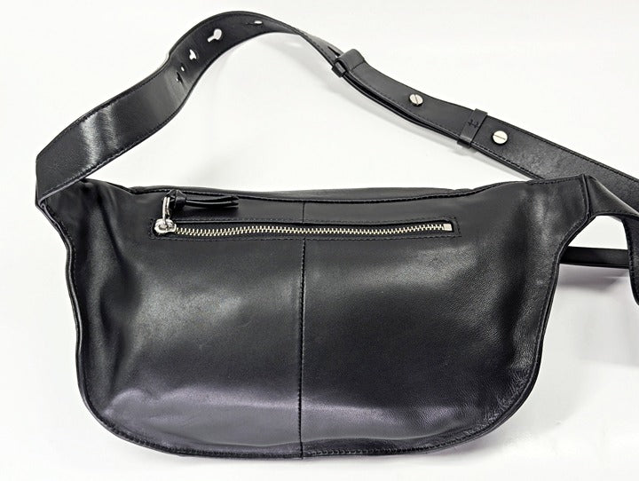 Rag & Bone Black Leather Commuter Fanny Pack Bag (MSRP $395)