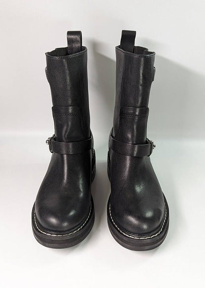 Rag & Bone Women's RB Moto Studded Pull On Boots Black Size 8.5 (MSRP $595)