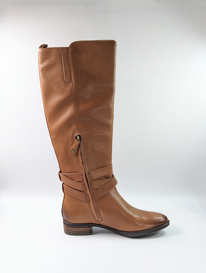 Sam Edelman Women's Pansy Whiskey Leather Boot Size 6.5 M (MSRP $225)