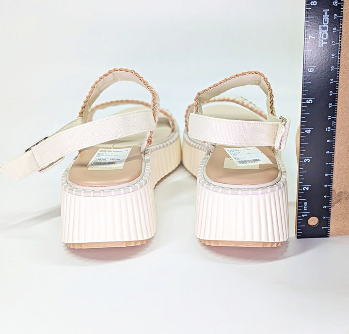 Dolce Vita Daiya Women's Ivory Platform Sandals Size 9.5 (MSRP $130)