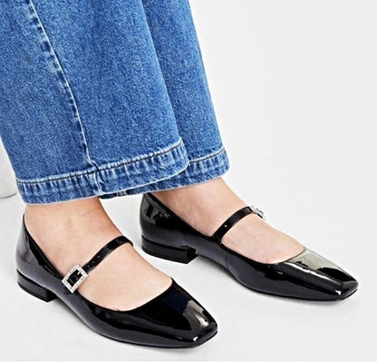 On 34th Women's Saadet Rhinestone-Buckle Mary Jane Flats Size 9.5 (MSRP $80)