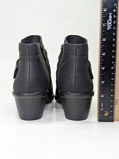 Easy Street Women's Damita Booties Black Matte Faux Leather Size 9.5 (MSRP $70)