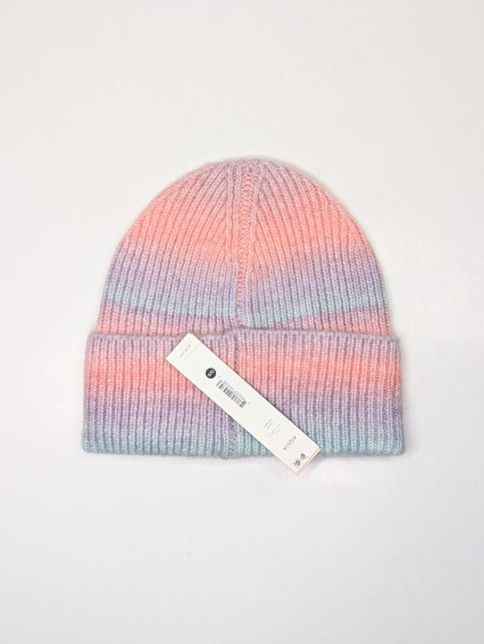Aqua Women's Space Dye Hat Beanie Rib Knit Cuff (MSRP $58)