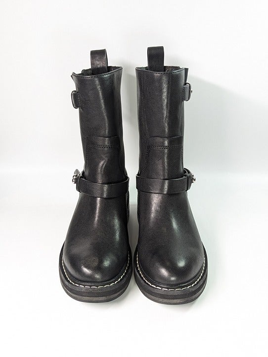 Rag & Bone Women's RB Moto Studded Pull On Boots Black Size 9 (MSRP $595)