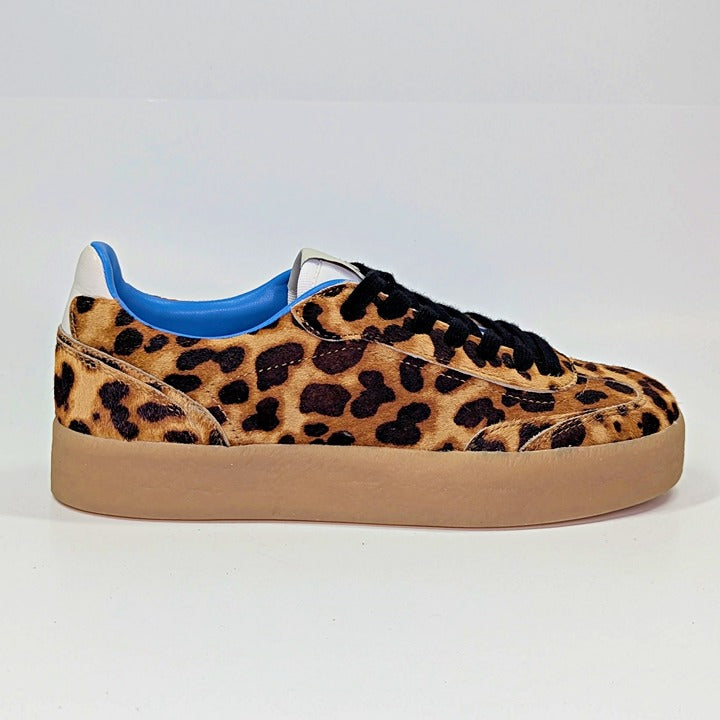 Steve Madden Tux Women's Leopard Calf Hair Sneaker Size 8.5 (MSRP $109)