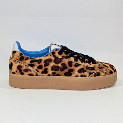 Steve Madden Tux Women's Leopard Calf Hair Sneaker Size 8.5 (MSRP $109)