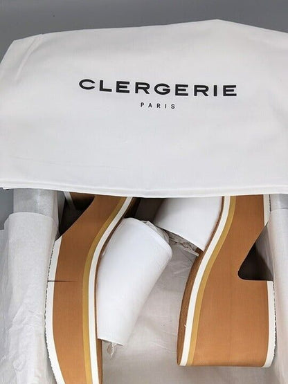 Clergerie Paris Clem Women's Leather Platform Sandals Size 10.5 (MSRP $545)