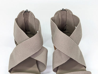 MIA Women's Valuna Flat Strappy Sandals Taupe Size 8.5 (MSRP $49)