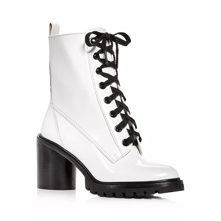 Marc Jacobs Women's Ryder White Leather High-Heel Booties Size 38 EU (MSRP $495)