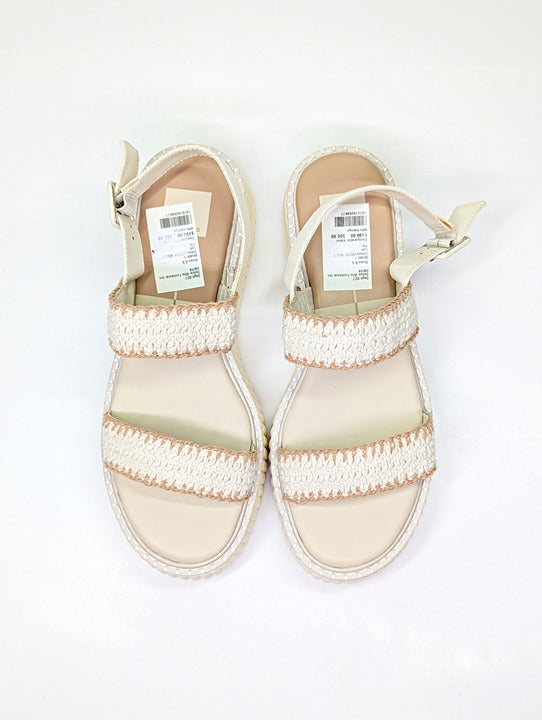 Dolce Vita Daiya Women's Ivory Platform Sandals Size 9.5 (MSRP $130)