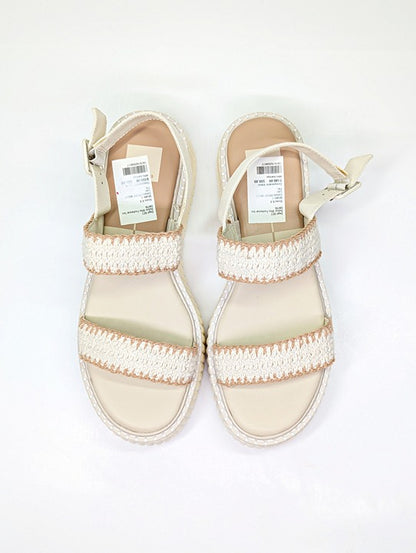 Dolce Vita Daiya Women's Ivory Platform Sandals Size 9.5 (MSRP $130)