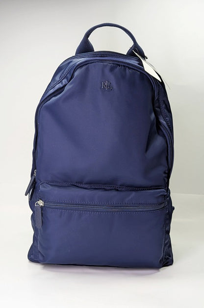 Lauren Ralph Lauren Nylon Medium Stevie Backpack Refined Navy (MSRP $275)