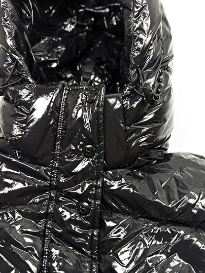 S13 Women's Lexie Black Hooded Water-Resistant Puffer Coat Size S (MSRP $300)