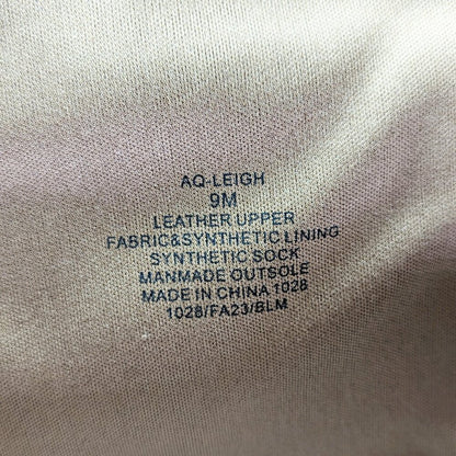 AQUA Women's Leigh Square Toe High Heel Boots Brown Goring Size 9 (MSRP $228)