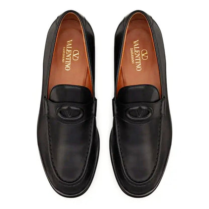 Valentino Garavani Men's Vlogo Signature Penny Loafer Black Size 45 (MSRP $980)