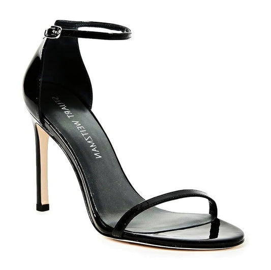 Stuart Weitzman Women's Nudistsong Black High Heel Sandals Size 11 (MSRP $475)