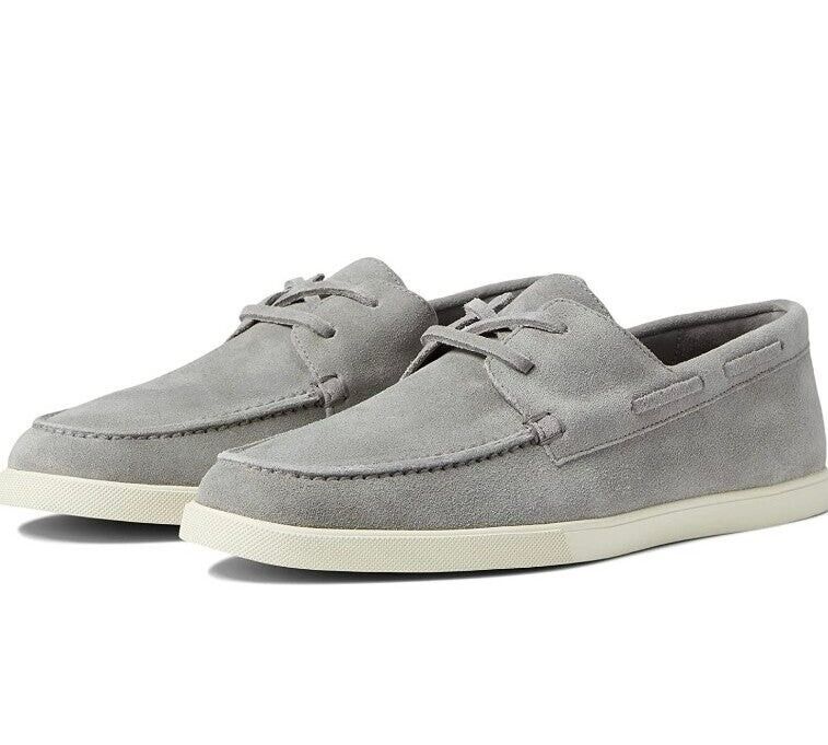 Vince Men's Salerno Smoke Suede Boat Shoe Size 8.5M (MSRP $230)